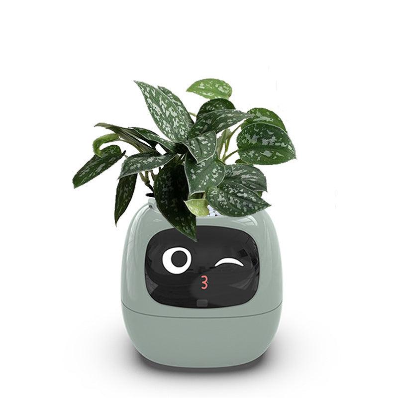 PLANTSIO Smart pet Planter Robot Guidance on Plant Care with Emojis