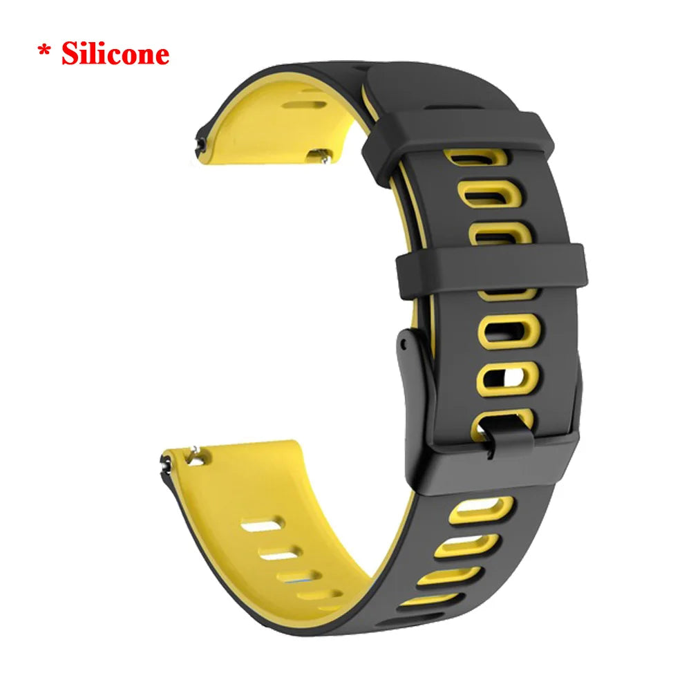 20 22mm Leather Watch Straps For Huawei Watch 4/3/GT3/2 Pro Amazfit GTR 4/GTS 4 47MM 42MM Samsung Galaxy Watch 3 4/5/6 Watchband
