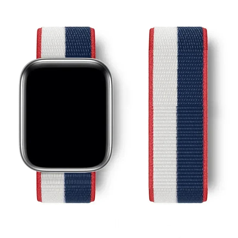 Premium Nylon Strap for Apple Watch 10 42 46mm Ultra2 Serie 9 8 7 SE 6 5 3 49mm 45mm 44mm Bracelet for IWatch 42MM 41MM 40mm 38 Correa