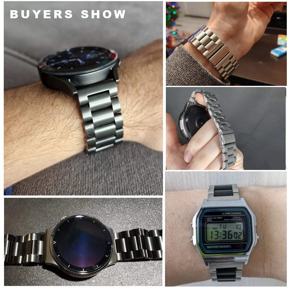 Premium Stainless Steel Strap For Samsung , Huawei , Garmin Watch Series