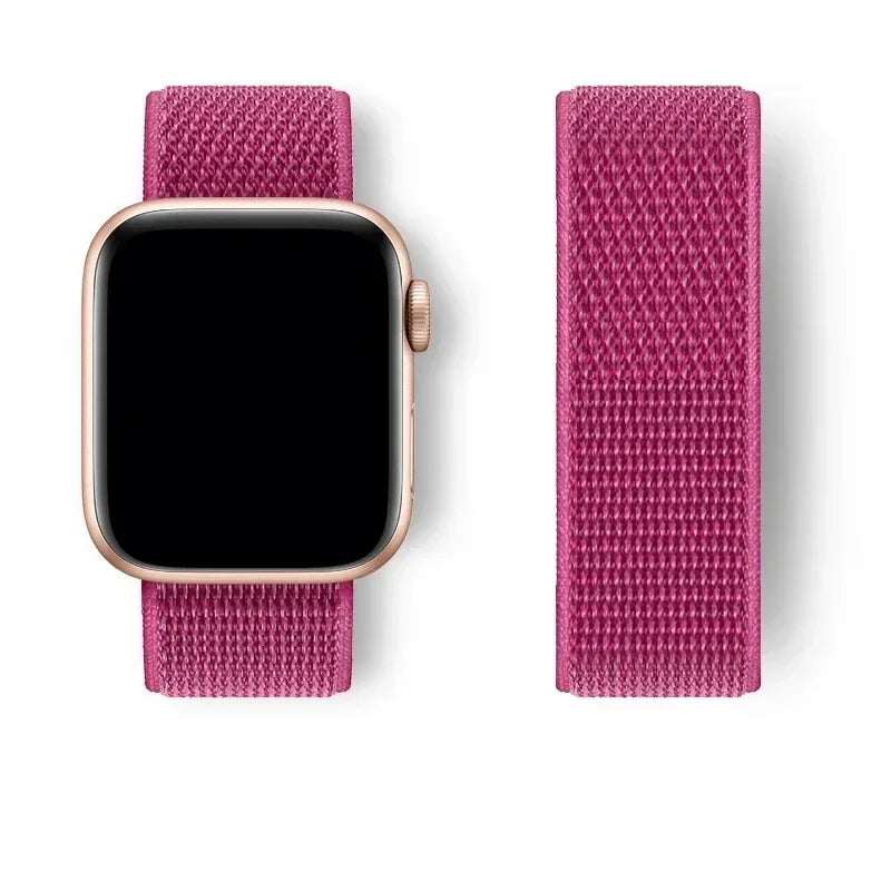 Premium Nylon Strap for Apple Watch 10 42 46mm Ultra2 Serie 9 8 7 SE 6 5 3 49mm 45mm 44mm Bracelet for IWatch 42MM 41MM 40mm 38 Correa