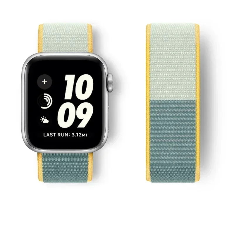 Premium Nylon Strap for Apple Watch 10 42 46mm Ultra2 Serie 9 8 7 SE 6 5 3 49mm 45mm 44mm Bracelet for IWatch 42MM 41MM 40mm 38 Correa
