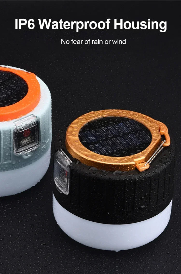 Portable Camping Light Power Bank LED Camping Lanterns With Remote Control Waterproof Outdoor Tent Light Rechargeable Flashlight