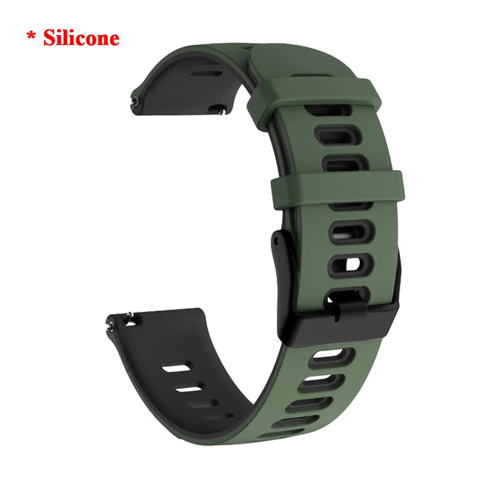 20 22mm Leather Watch Straps For Huawei Watch 4/3/GT3/2 Pro Amazfit GTR 4/GTS 4 47MM 42MM Samsung Galaxy Watch 3 4/5/6 Watchband