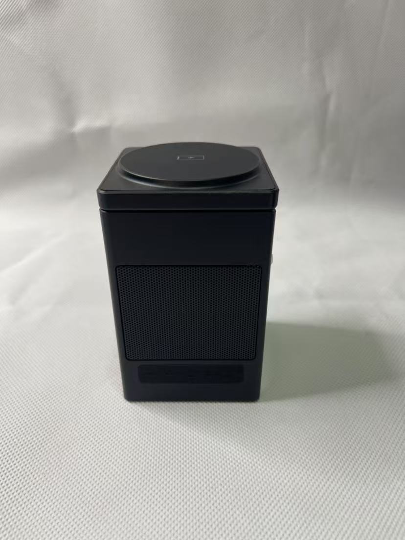 6-in-1 Magnetic Wireless Charger Stand with Bluetooth Speaker & Alarm Clock