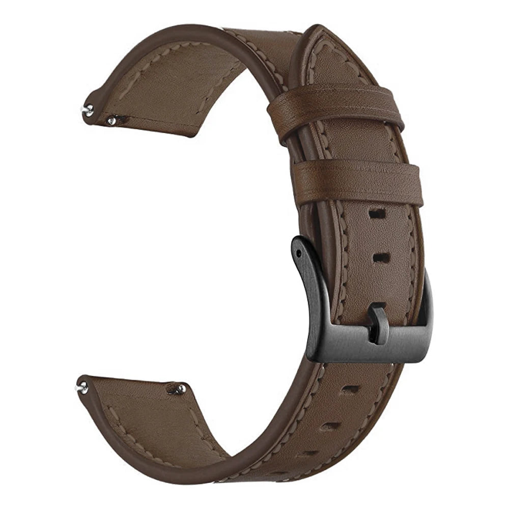 20 22mm Leather Watch Straps For Huawei Watch 4/3/GT3/2 Pro Amazfit GTR 4/GTS 4 47MM 42MM Samsung Galaxy Watch 3 4/5/6 Watchband