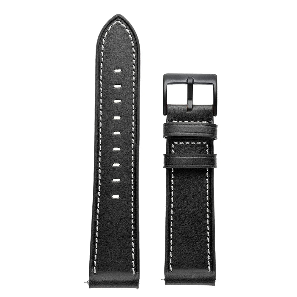 20 22mm Leather Watch Straps For Huawei Watch 4/3/GT3/2 Pro Amazfit GTR 4/GTS 4 47MM 42MM Samsung Galaxy Watch 3 4/5/6 Watchband