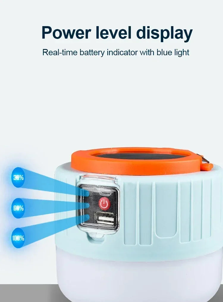 Portable Camping Light Power Bank LED Camping Lanterns With Remote Control Waterproof Outdoor Tent Light Rechargeable Flashlight