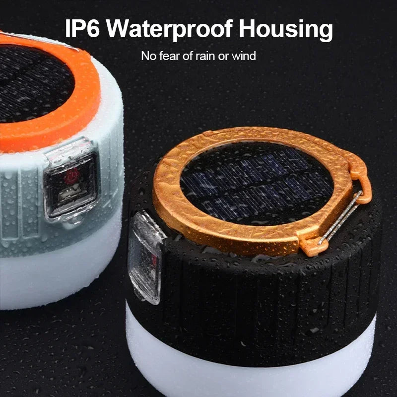 Portable Camping Light Power Bank LED Camping Lanterns With Remote Control Waterproof Outdoor Tent Light Rechargeable Flashlight