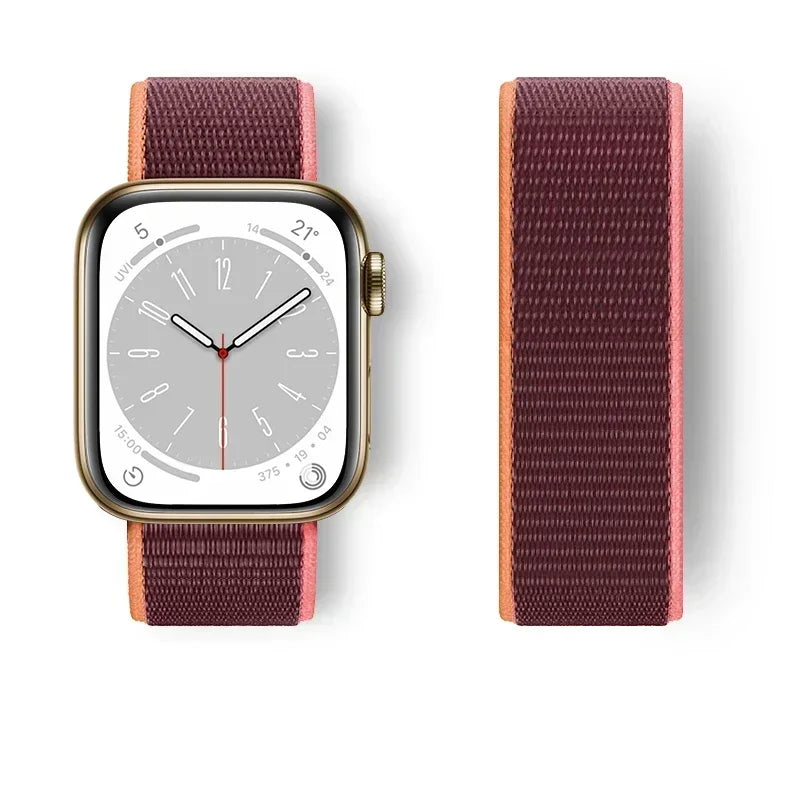 Premium Nylon Strap for Apple Watch 10 42 46mm Ultra2 Serie 9 8 7 SE 6 5 3 49mm 45mm 44mm Bracelet for IWatch 42MM 41MM 40mm 38 Correa