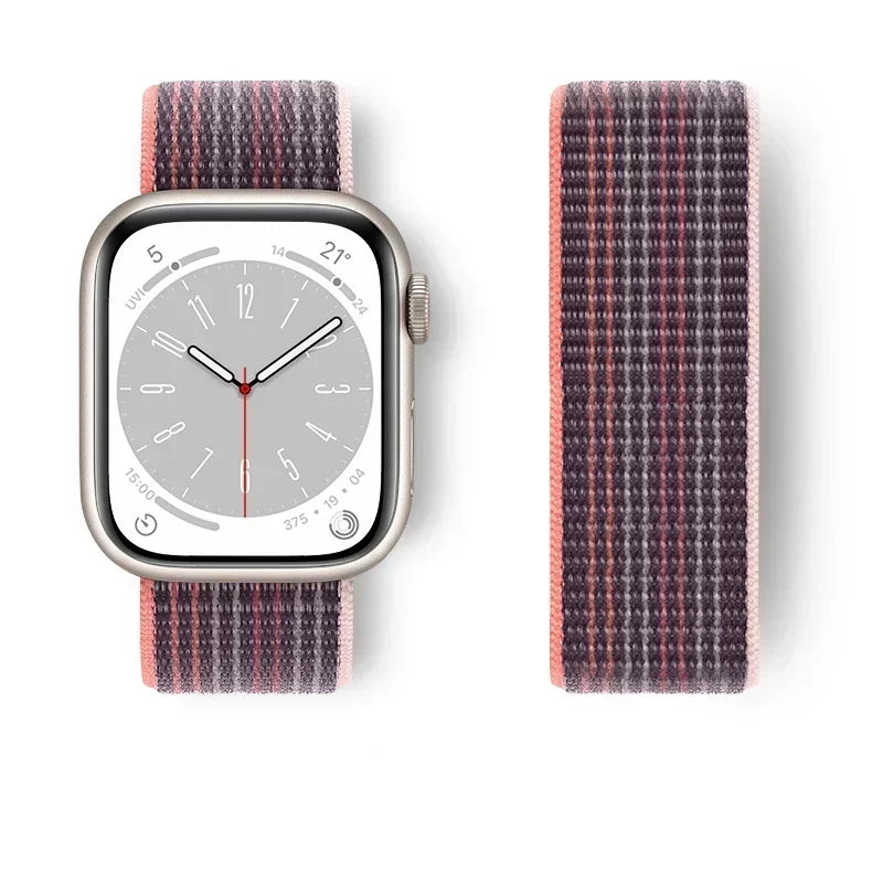 Premium Nylon Strap for Apple Watch 10 42 46mm Ultra2 Serie 9 8 7 SE 6 5 3 49mm 45mm 44mm Bracelet for IWatch 42MM 41MM 40mm 38 Correa