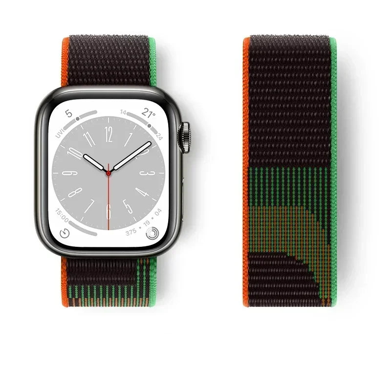 Premium Nylon Strap for Apple Watch 10 42 46mm Ultra2 Serie 9 8 7 SE 6 5 3 49mm 45mm 44mm Bracelet for IWatch 42MM 41MM 40mm 38 Correa