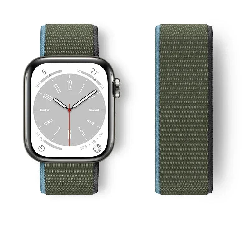 Premium Nylon Strap for Apple Watch 10 42 46mm Ultra2 Serie 9 8 7 SE 6 5 3 49mm 45mm 44mm Bracelet for IWatch 42MM 41MM 40mm 38 Correa