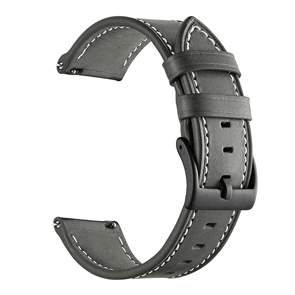 20 22mm Leather Watch Straps For Huawei Watch 4/3/GT3/2 Pro Amazfit GTR 4/GTS 4 47MM 42MM Samsung Galaxy Watch 3 4/5/6 Watchband