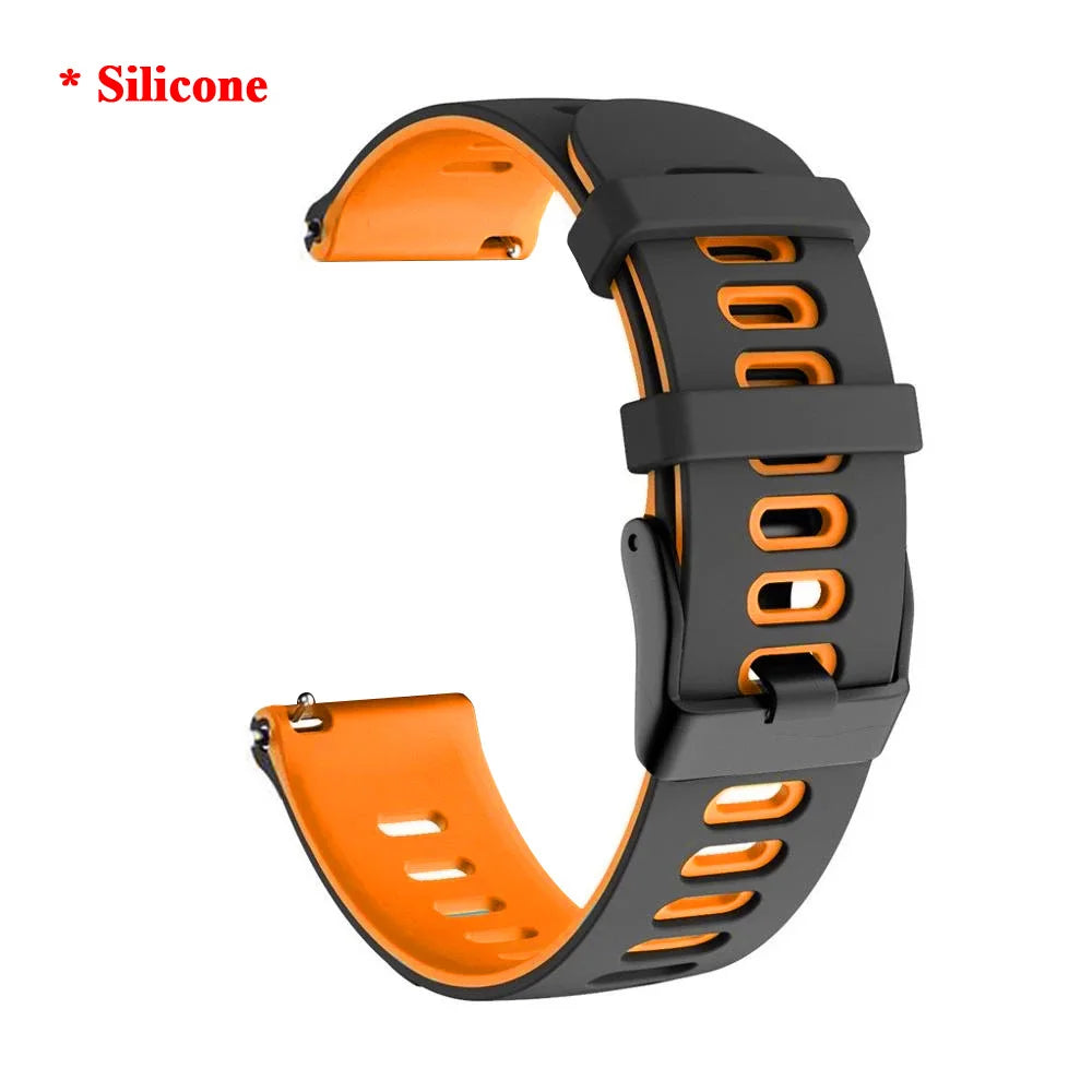 20 22mm Leather Watch Straps For Huawei Watch 4/3/GT3/2 Pro Amazfit GTR 4/GTS 4 47MM 42MM Samsung Galaxy Watch 3 4/5/6 Watchband