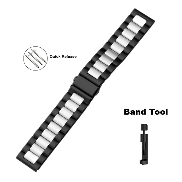 Premium Stainless Steel Strap For Samsung , Huawei , Garmin Watch Series