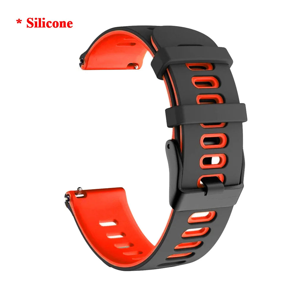 20 22mm Leather Watch Straps For Huawei Watch 4/3/GT3/2 Pro Amazfit GTR 4/GTS 4 47MM 42MM Samsung Galaxy Watch 3 4/5/6 Watchband