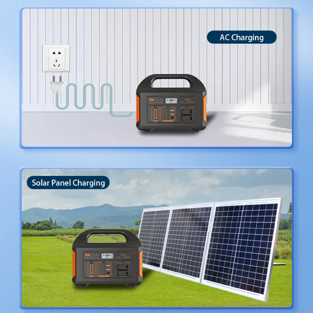 GaiaRay Portable Power Station LiFePO4 100W / 300W / 500W – Solar Charging | Outdoor & Emergency Use