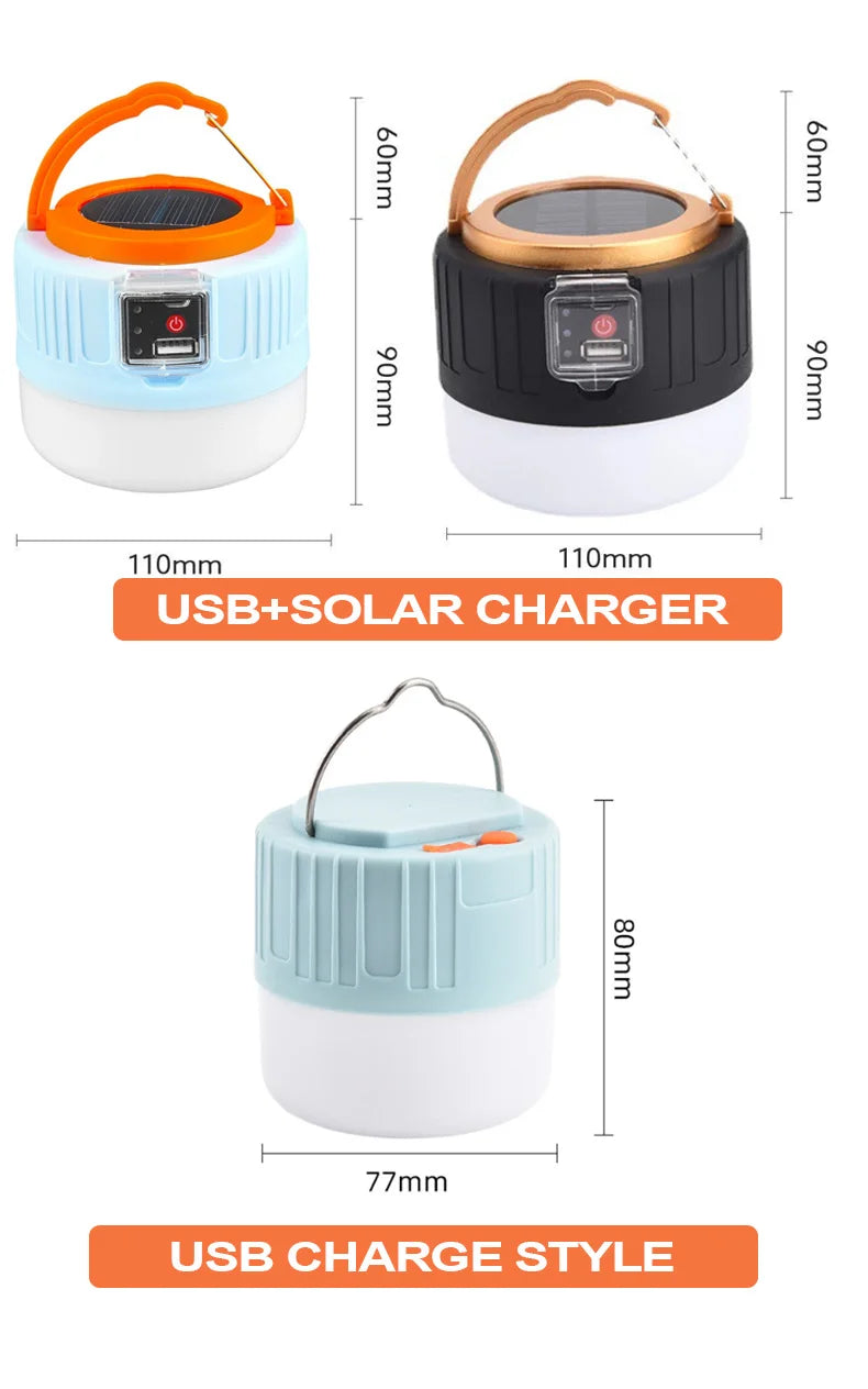 Portable Camping Light Power Bank LED Camping Lanterns With Remote Control Waterproof Outdoor Tent Light Rechargeable Flashlight
