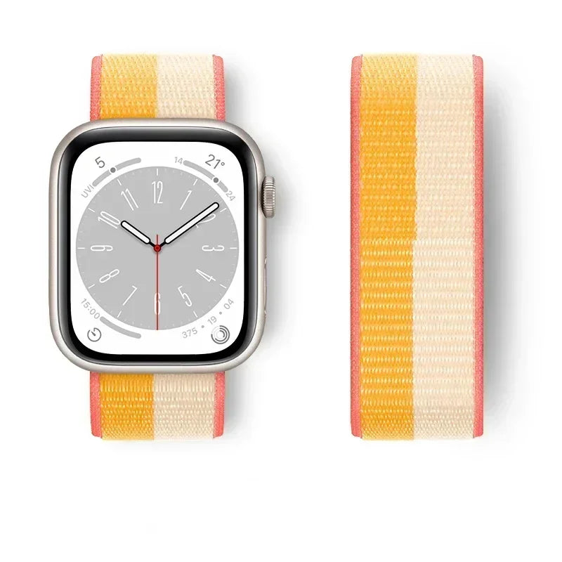 Premium Nylon Strap for Apple Watch 10 42 46mm Ultra2 Serie 9 8 7 SE 6 5 3 49mm 45mm 44mm Bracelet for IWatch 42MM 41MM 40mm 38 Correa
