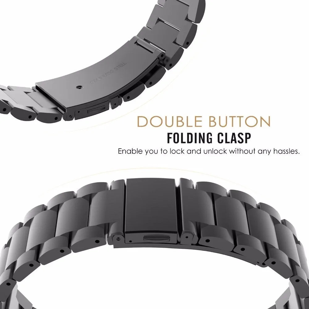 Premium Stainless Steel Strap For Samsung , Huawei , Garmin Watch Series
