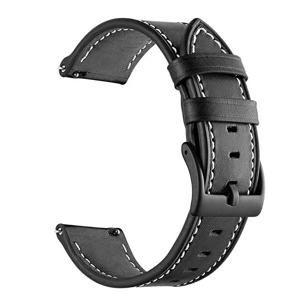 20 22mm Leather Watch Straps For Huawei Watch 4/3/GT3/2 Pro Amazfit GTR 4/GTS 4 47MM 42MM Samsung Galaxy Watch 3 4/5/6 Watchband