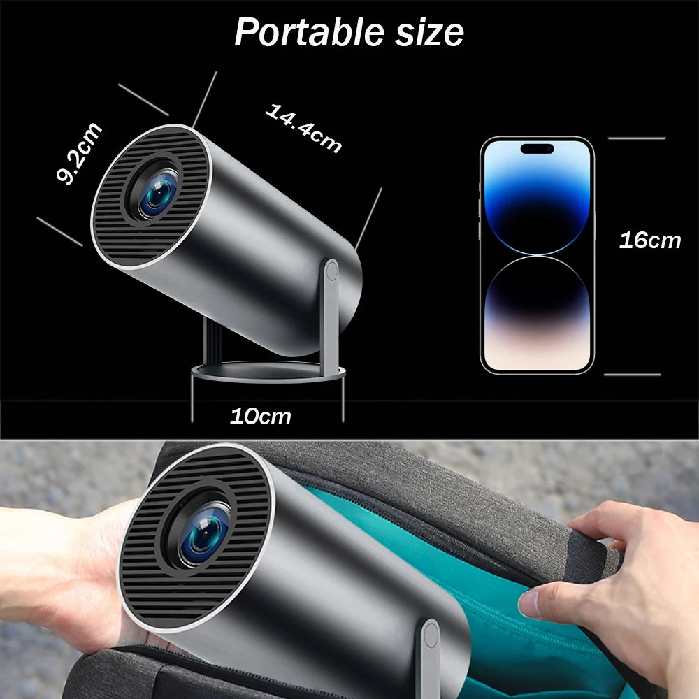 DITONG hy300 pro new Projector 4K Android Wifi 1080P 1280*720P HD Home Cinema Outdoor portable Video movies led mini Projetor