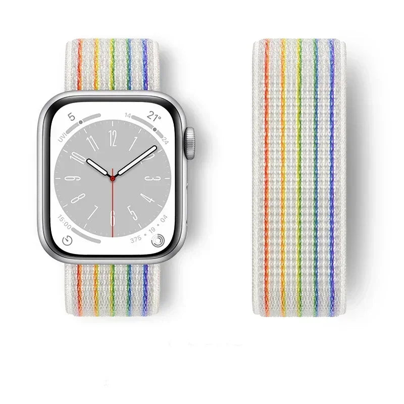 Premium Nylon Strap for Apple Watch 10 42 46mm Ultra2 Serie 9 8 7 SE 6 5 3 49mm 45mm 44mm Bracelet for IWatch 42MM 41MM 40mm 38 Correa