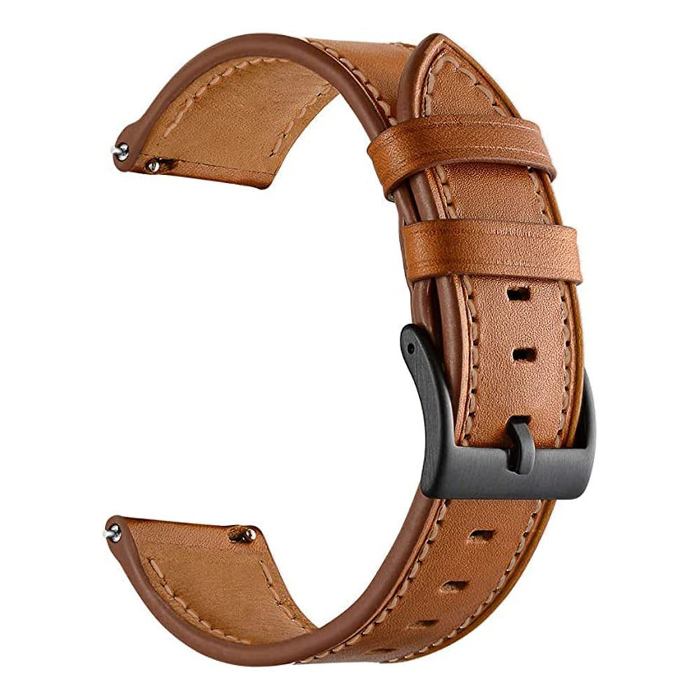 20 22mm Leather Watch Straps For Huawei Watch 4/3/GT3/2 Pro Amazfit GTR 4/GTS 4 47MM 42MM Samsung Galaxy Watch 3 4/5/6 Watchband