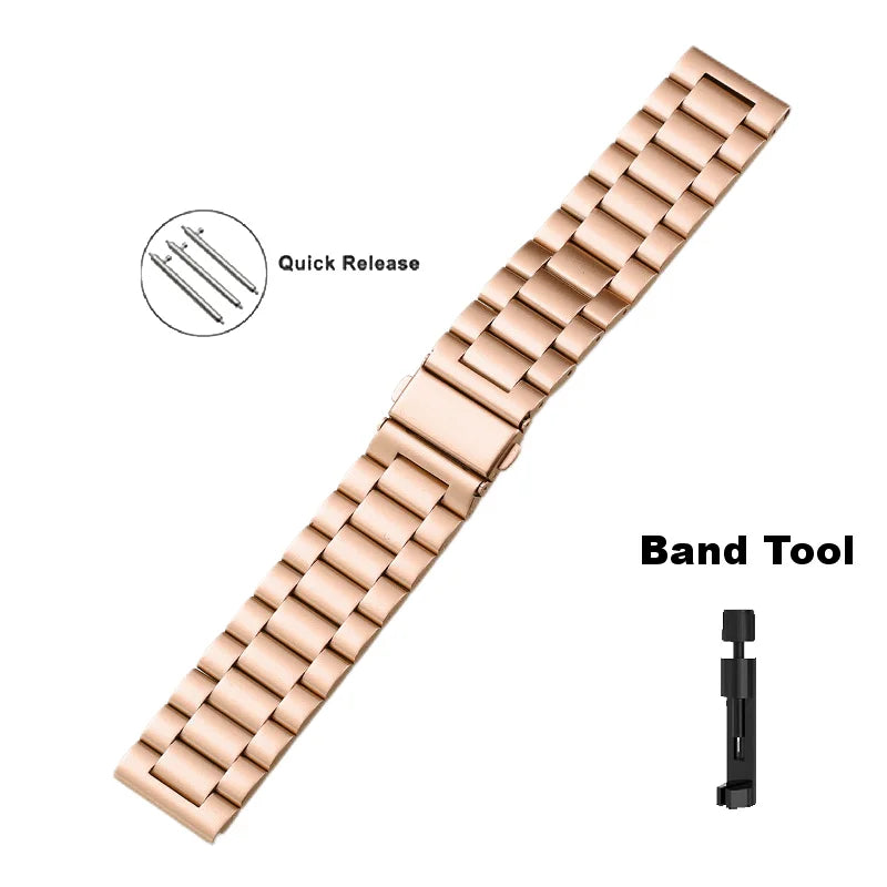 Premium Stainless Steel Strap For Samsung , Huawei , Garmin Watch Series