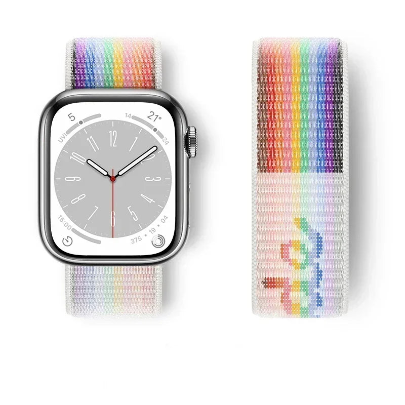 Premium Nylon Strap for Apple Watch 10 42 46mm Ultra2 Serie 9 8 7 SE 6 5 3 49mm 45mm 44mm Bracelet for IWatch 42MM 41MM 40mm 38 Correa