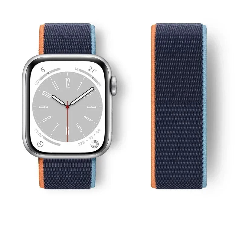Premium Nylon Strap for Apple Watch 10 42 46mm Ultra2 Serie 9 8 7 SE 6 5 3 49mm 45mm 44mm Bracelet for IWatch 42MM 41MM 40mm 38 Correa