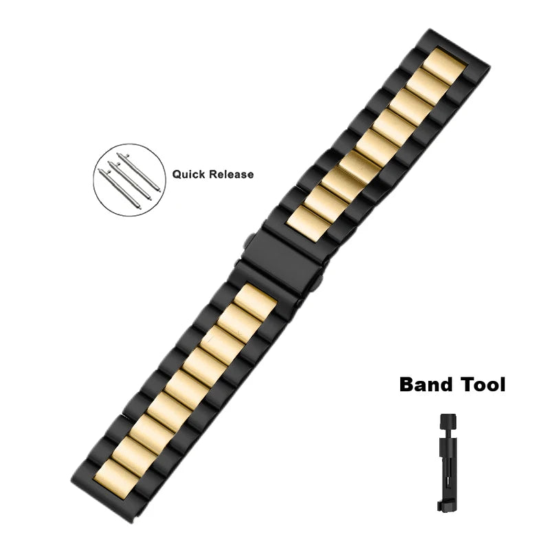 Premium Stainless Steel Strap For Samsung , Huawei , Garmin Watch Series