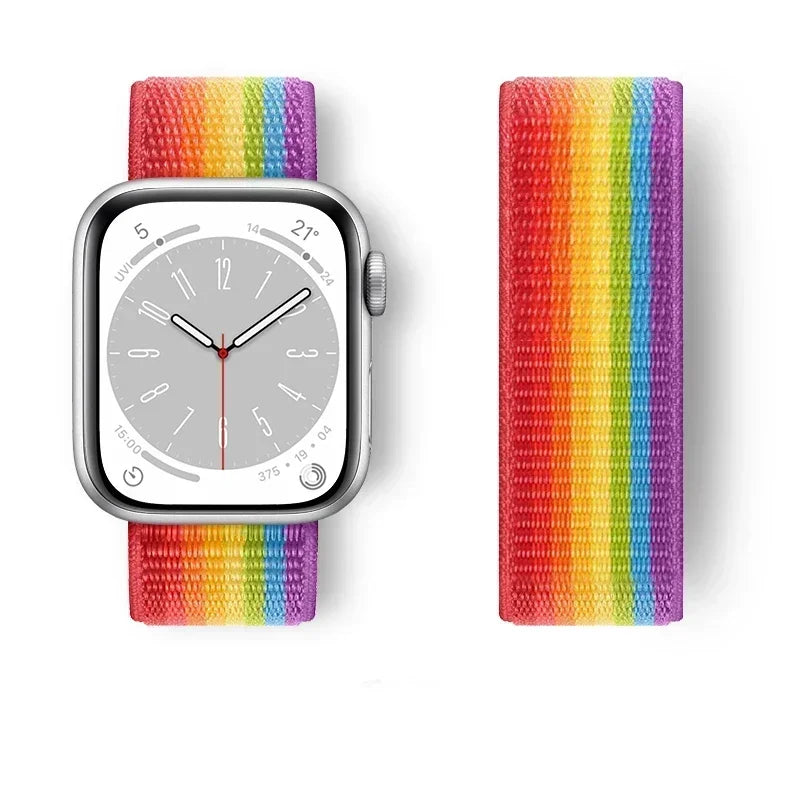 Premium Nylon Strap for Apple Watch 10 42 46mm Ultra2 Serie 9 8 7 SE 6 5 3 49mm 45mm 44mm Bracelet for IWatch 42MM 41MM 40mm 38 Correa