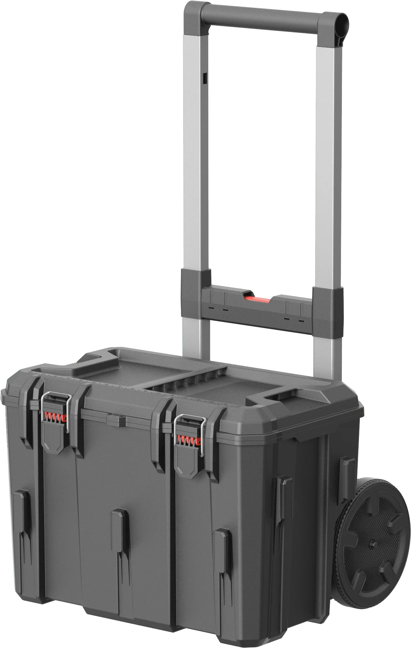Hyper Tough Heavy Duty 3-in-1 Modular Rolling Toolbox with Wheels – IP65 Waterproof Stackable System