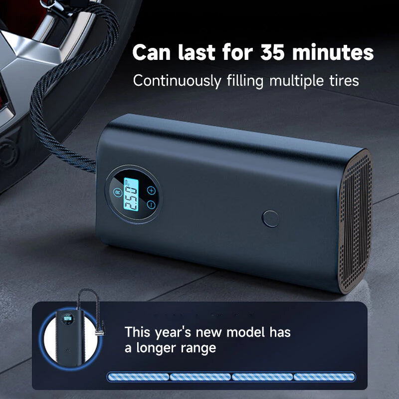 Smart Wireless Tire Inflator / Rechargeable Air Pump For Auto & Bicycle